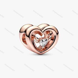 Pandora Radiant Heart & Floating Stone Charm